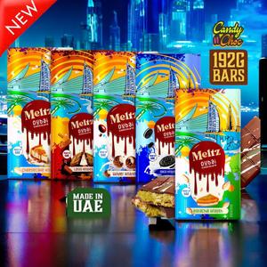 Meltz Kunafa Dubai Viral Flavours Pistachio, Lotus, Oreo, Cheesecake, Kinder & Gianduja (Hazelnut) Premium Chocolate Bar Imported from UAE 192 grams