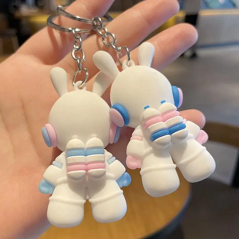 [ Gift default only one  ] Cute astronaut keychain Space fun. 3