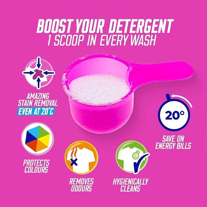 Vanish Gold Oxi Action Laundry Booster and Stain Remover Powder for Colours, Keeps Colours Bright, Removes Odours & Tough Stains Even at 20°, Safe on Everyday Fabrics, 1.9 kg 1