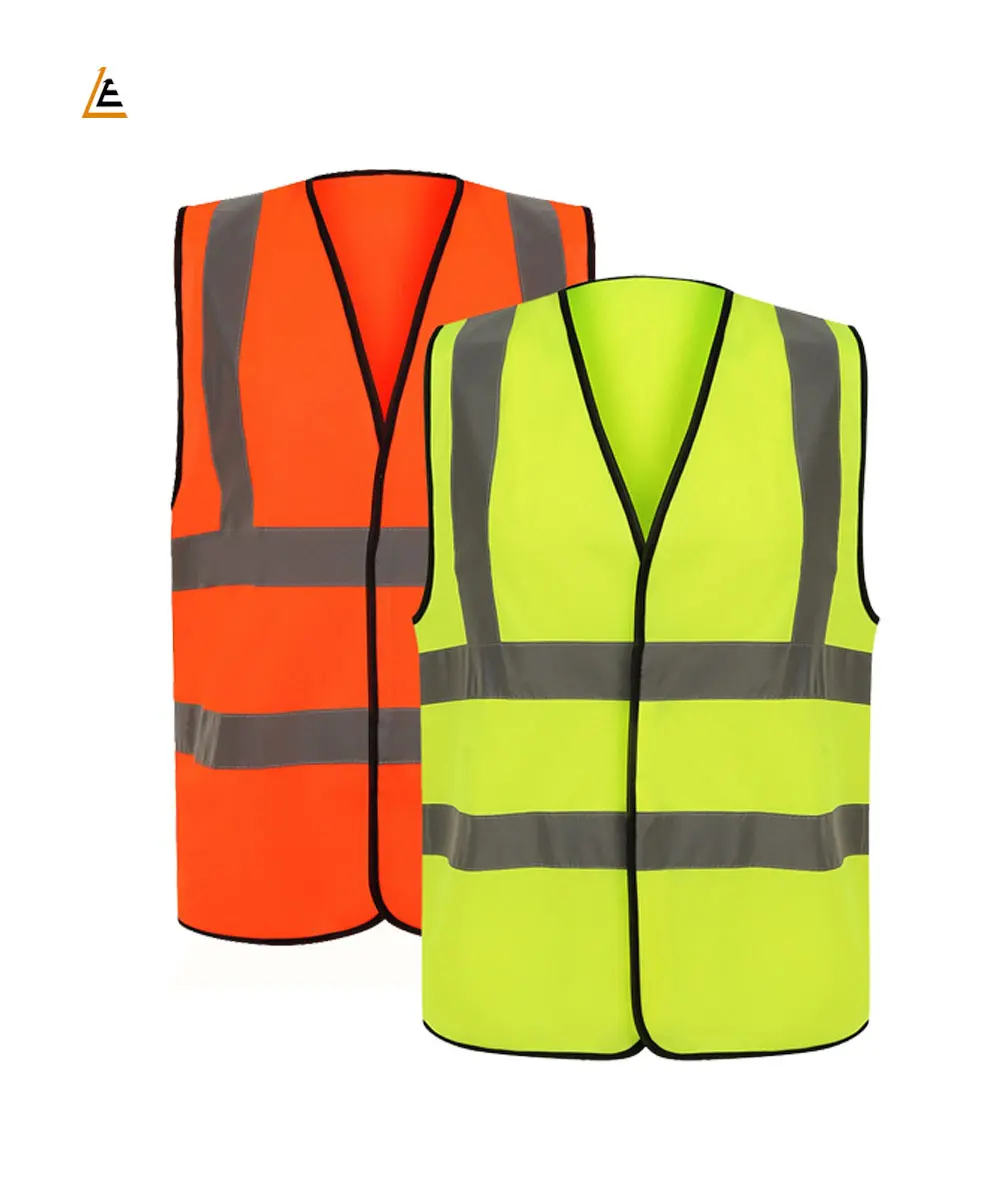 LE11 Hi Vis Vest Yellow & Orange Small to 6XL 2 Band & Brace