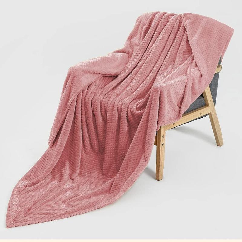Bear & Panda Waffle Flannel Fleece Mink Throw - Sofa /Bedspread/ travel Blankets 0