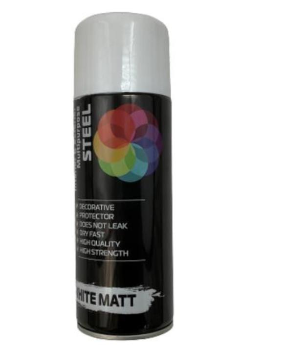 2 X 400ml All Purpose Steel Spray Paint Dry Fast Premium Quality Aerosol Branded New griefer  bicycle matte Gloss black  satin wood finish 5