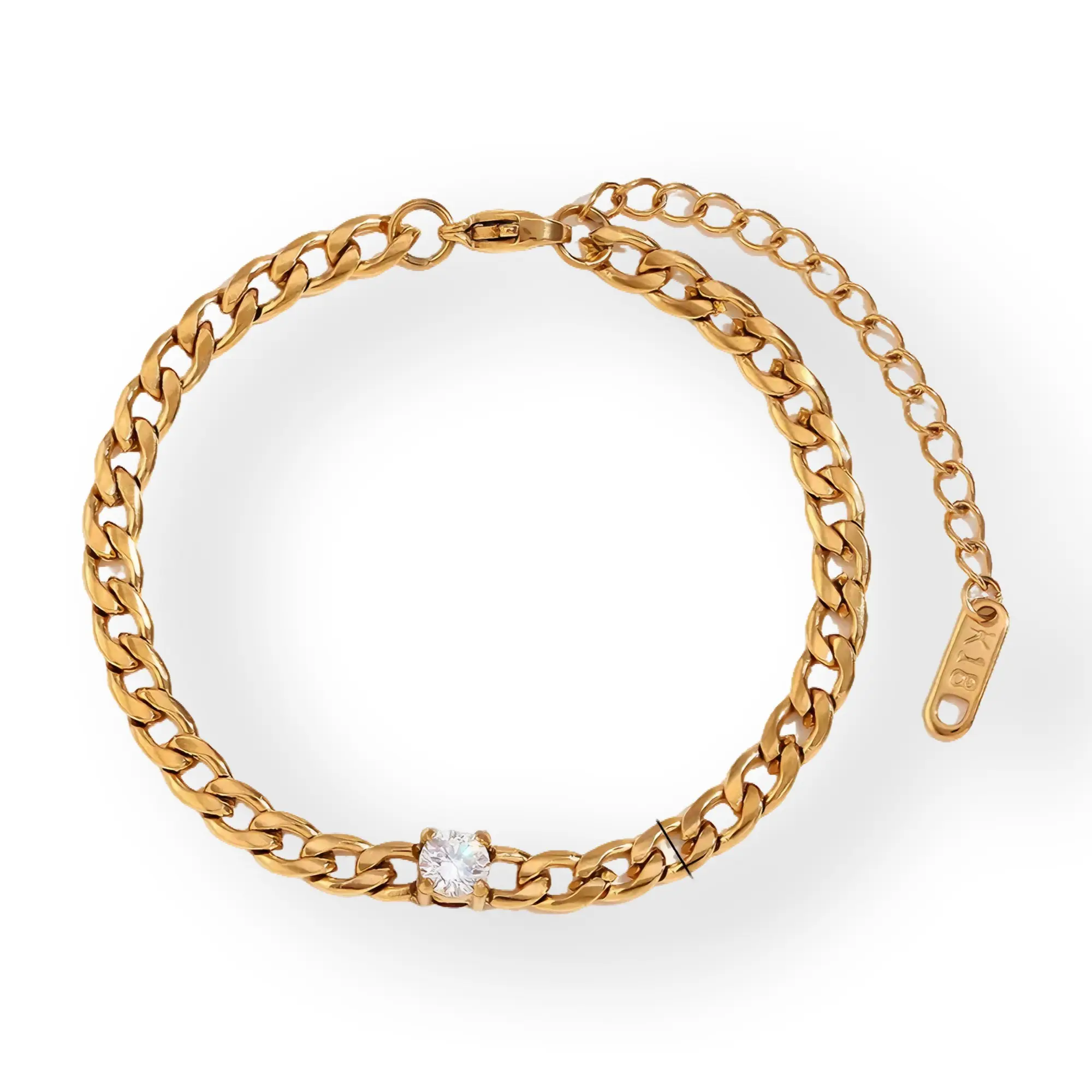 DIAMOND DAZZLE BRACELET 18K GOLD PLATED JEWELLERY