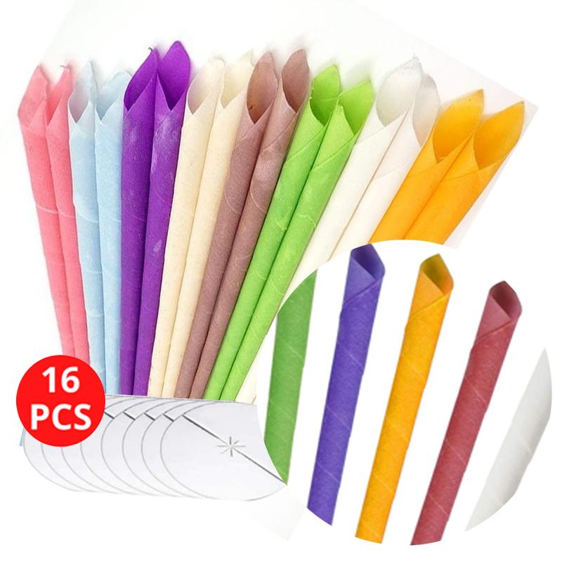 Glamza Clearsound Ear Candle Pair - 8 Pairs with Discs - Natural Relaxation & Ear Care Solution 5