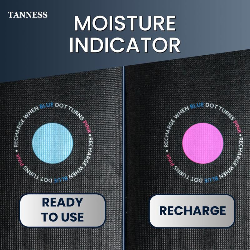Tanness, Car Dehumidifier Bags with Anti-Slip Pads - Essential Car Accessories, Moisture Absorber, Reusable, Recharges in Microwave - Multipurpose for Car, Home, All Spaces & Vehicles 6