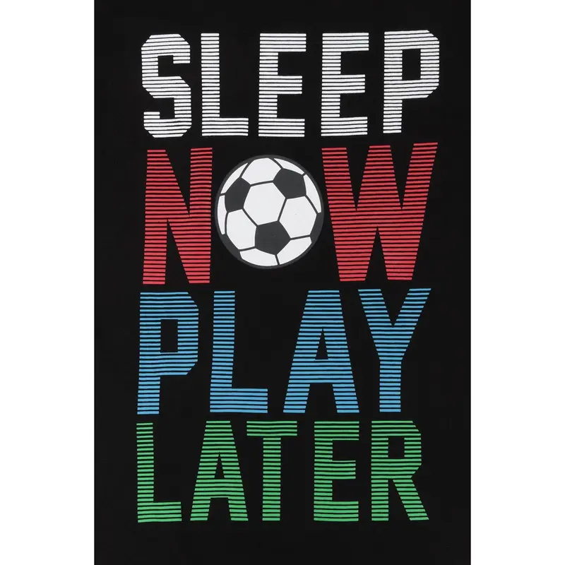 Boys Sleep Now Play Later Long Pyjamas 4