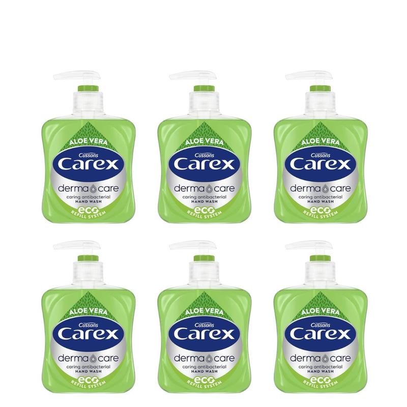 6 x Carex Aloe Vera & Eucalyptus Handwash 250ml 0