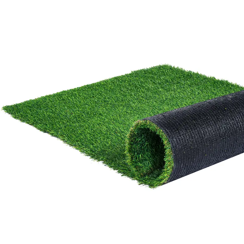 VEVOR Artifical Grass, 0.9 x 1.5 m Rug Green Turf, 35mm Fake Door Mat Outdoor Patio Lawn Decoration, Easy to Clean with Drainage Holes, Perfect For Multi-Purpose Home Indoor Entryway Scraper Dog Mats 0