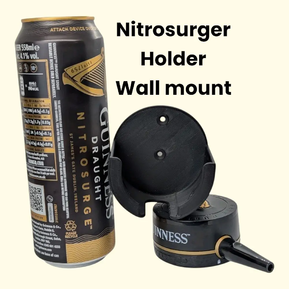Nitrosurger Wall Mount for Pouring Device Holder Storage - Perfect for Draft Beer and Stout at Home Bar Kitchen and Party - Utensils