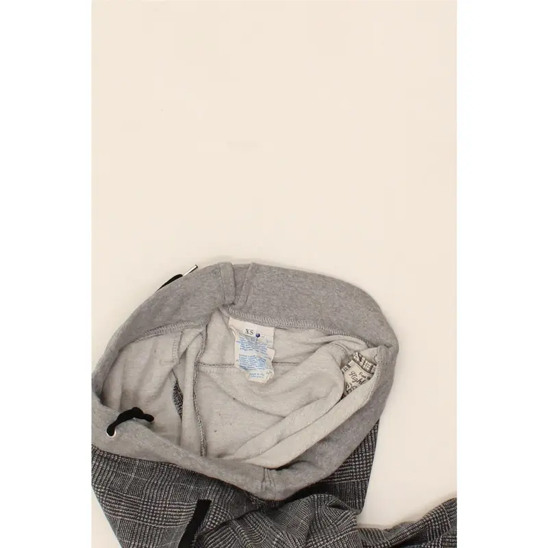 Pre-Owned Vintage CHAMPION Womens Tracksuit Trousers Joggers UK 6 XS Grey Houndstooth Cotton 3
