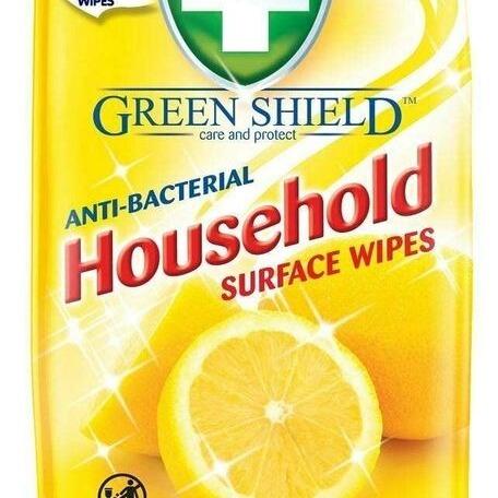 12 x Greenshield Antibac Household Surface Wipes - 70 Wipes Per Pack! 1