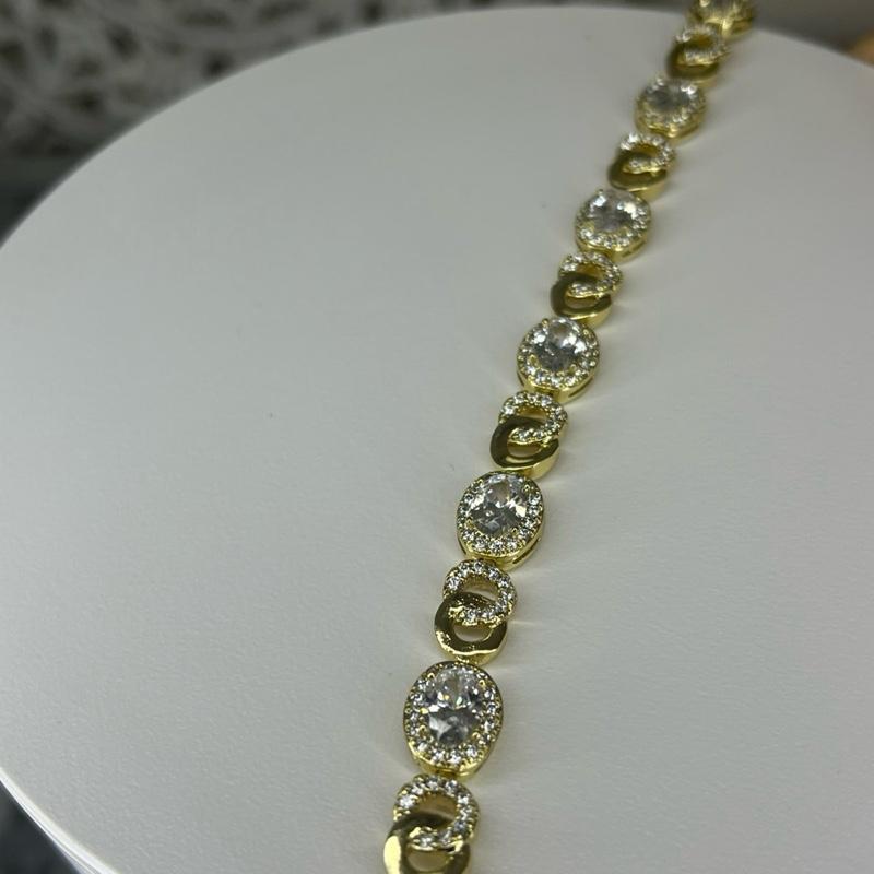 Radient Circle 14k Plated Bracelet for Women 4