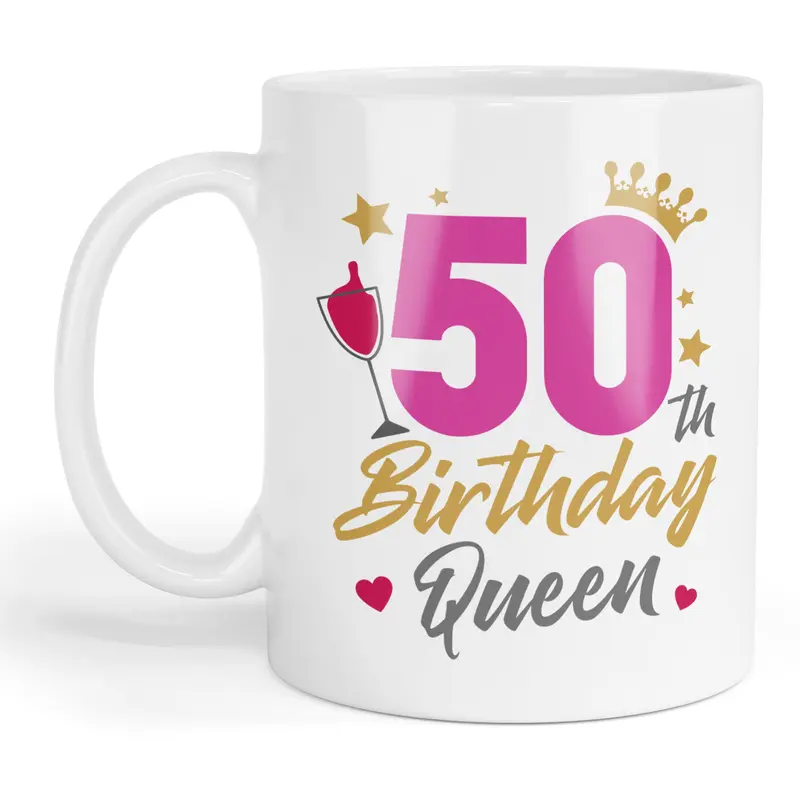 50th Birthday queen mug 0