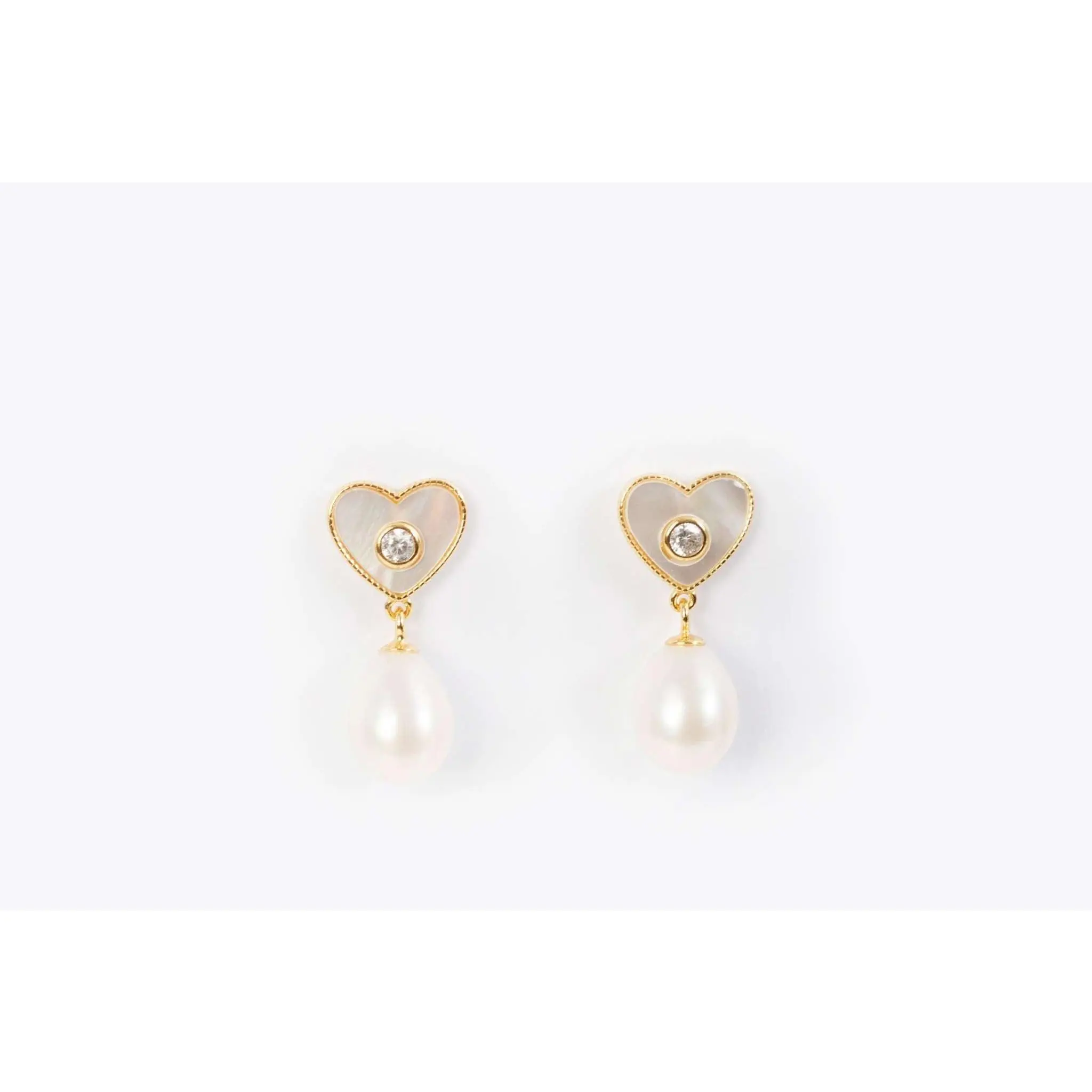 Heart Whispers Pearl Earrings