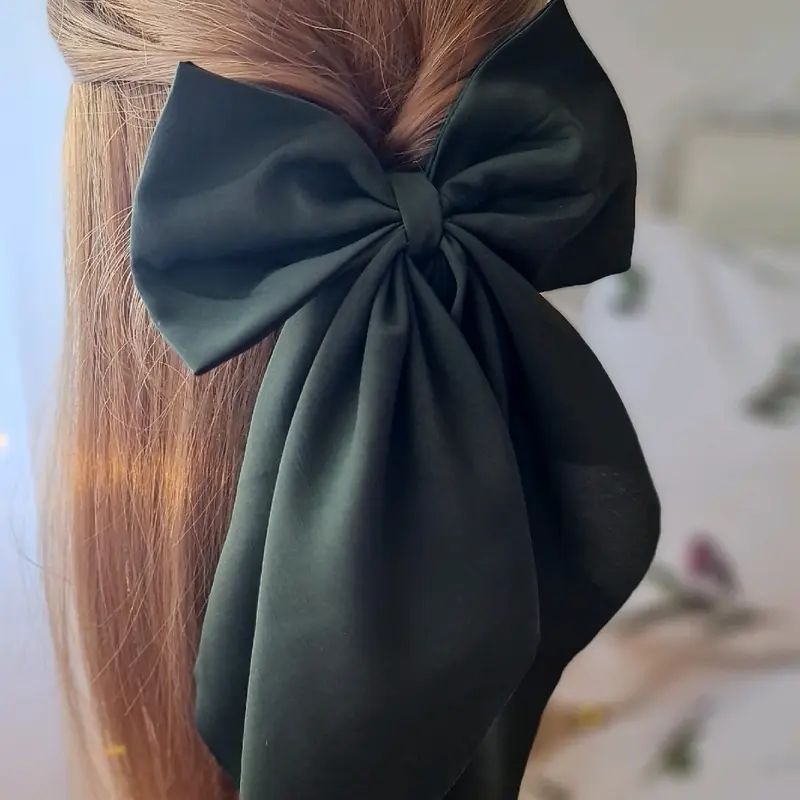 khaki Small French Bow 0