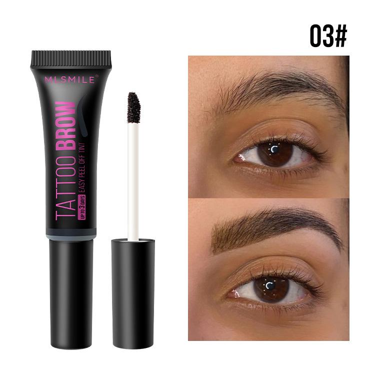 Product Introduction of Peel Off Eyebrow Gel Long Lasting Waterproof Anti-sweat High Quality Easy Peel-off Non Smudged Three Color Eyebrow Cosmetics New 10