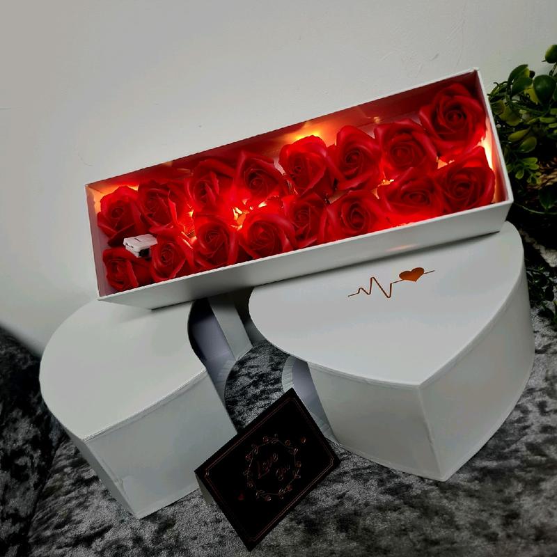 Beautiful LED Slide Love Heart Box Gift 8