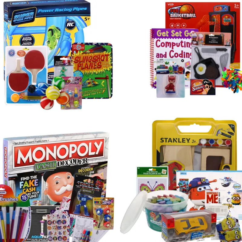 Unbox the £25 Bargain Bundle: 1 BIG, 2 MEDIUM, 4 SMALL Toys! Perfect for Kids Under 10! 1