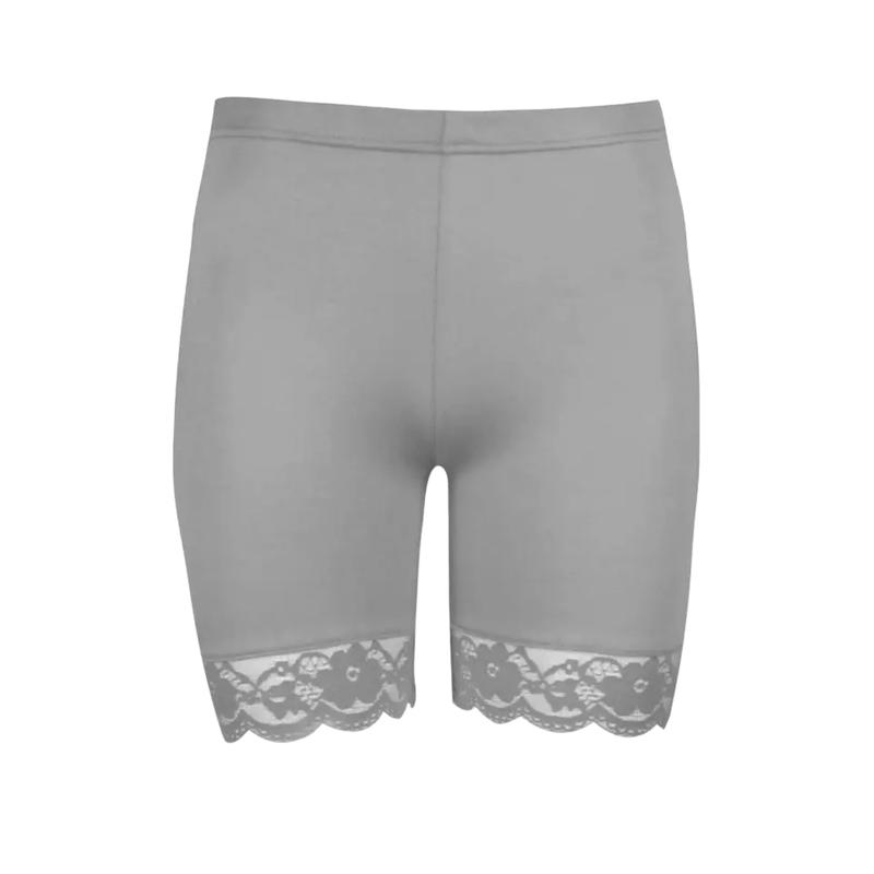 Women's Active Wear Gym Tights Yoga Hot Pants Fitness Lace Trim Cycling Shorts 3