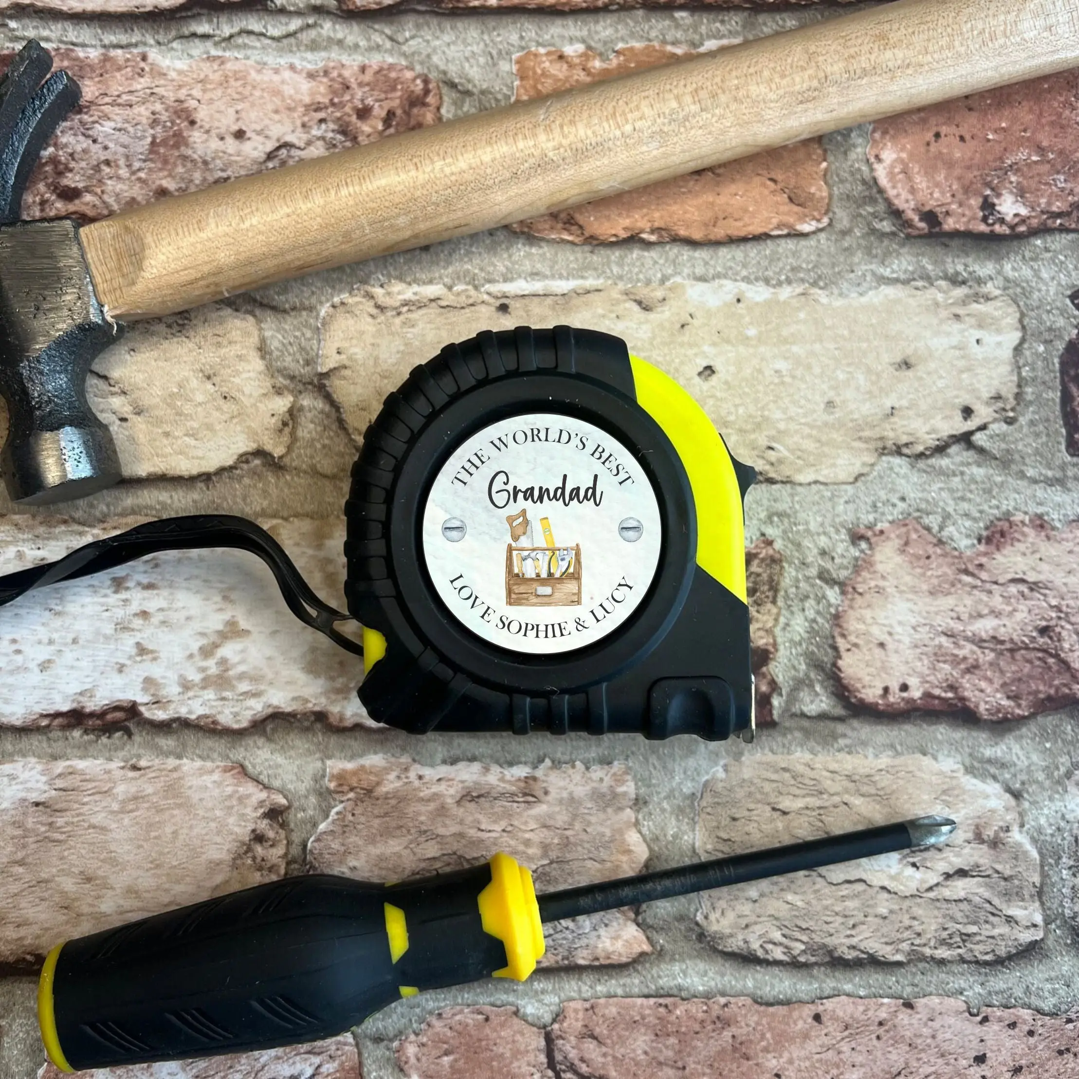 Personalised Tape Measure | Father's Day Gifts | Gift For Dad | DIY | Personalised Gift | Unique Gifts | Gift For Him | Grandad Gift - 5M