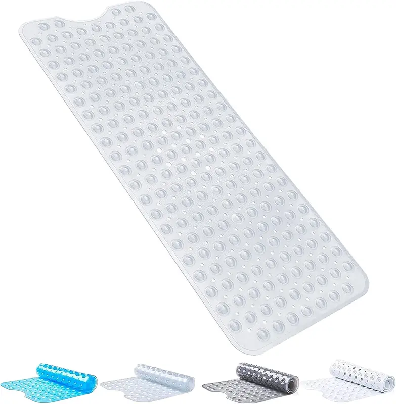 Yourslocalshop Bath Shower Tub Mat Non Slip with 200 Suction Cups, Anti Mould, PVC Material, 40x100 cm Bathtub 0