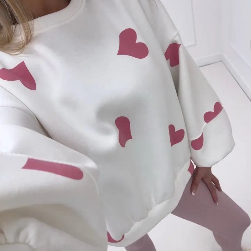 ELLATINO LDN Valentine Love Heart Valentine Viral Sweatshirt - 8 COLOURS 5