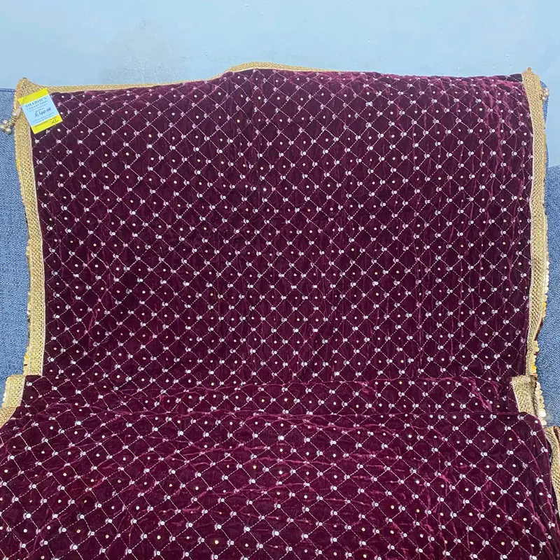 Velvet Embroidered Shawls for Women - Fashionable and Soft 5