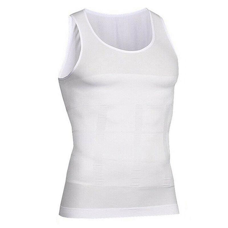 Men's Compression Shirts Tank Tops Undershirts Mens Slimming Body Shaper Vest Sleeveless Abdomen Slim Vest Fitness Workout 7