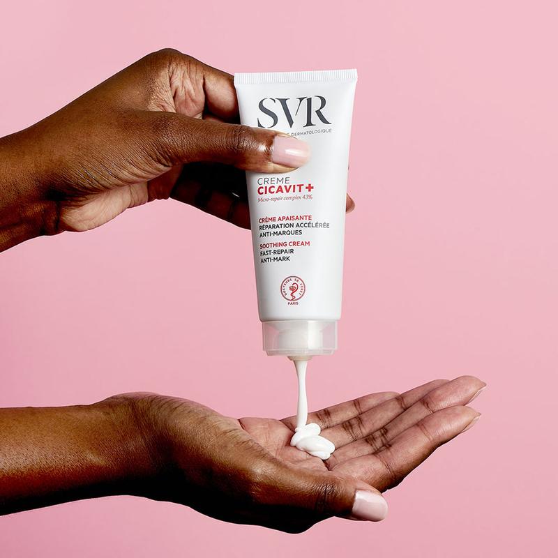 SVR CICAVIT+ Skin-Healing Accelerator Cream for Repairing 7X Faster - Damaged, Sensitised, Wounded, Redness, Post-Operative Skin, Tattoos, Grazes, Cuts, Scars, Moles, Sunburn, Nappy Rash, Chicken Pox. Suitable For Sensitive Skin - 40ml 0