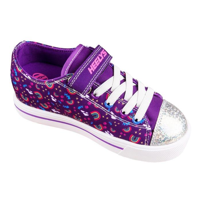 Heelys X2 Snazzy Girls shoes Purple / Multi / Rainbow 2