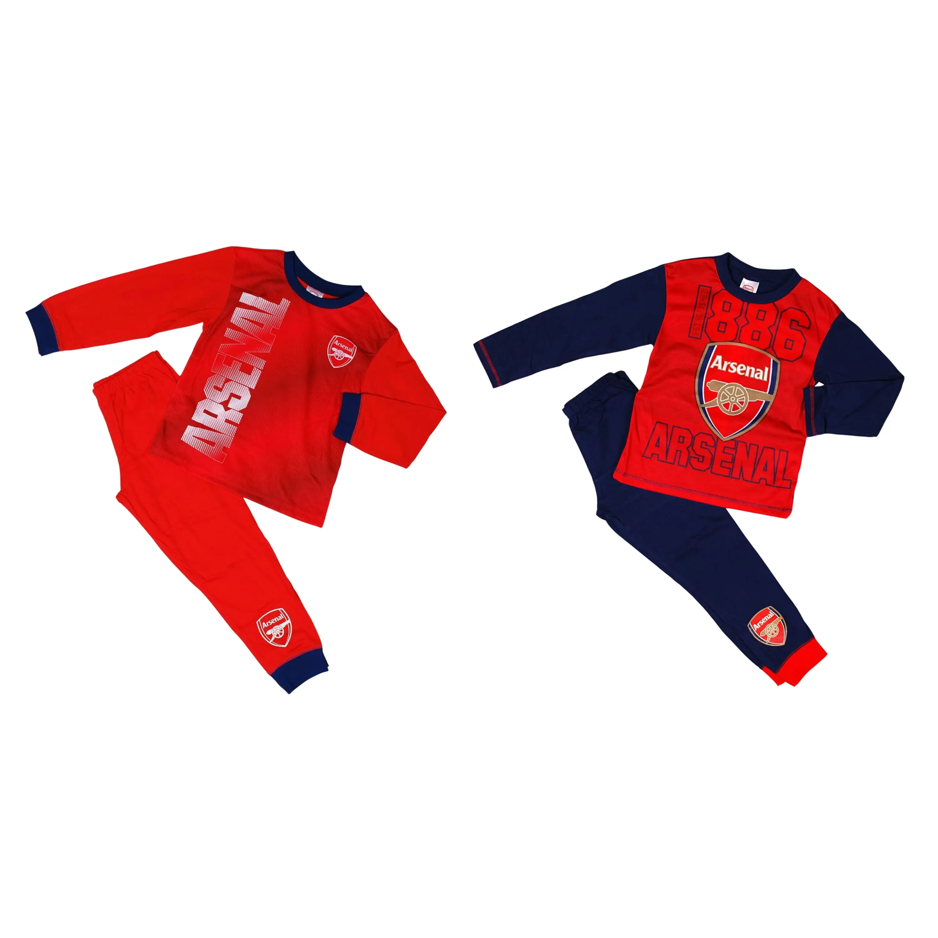 Boys Official Licensed Arsenal Football Pyjamas Set 4-12Y character clothes
