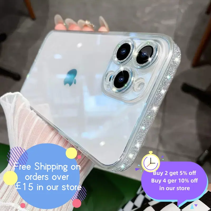「Bubble Phone Case」Bling Frame Glitter Luxury iPhone Case Protector Protection