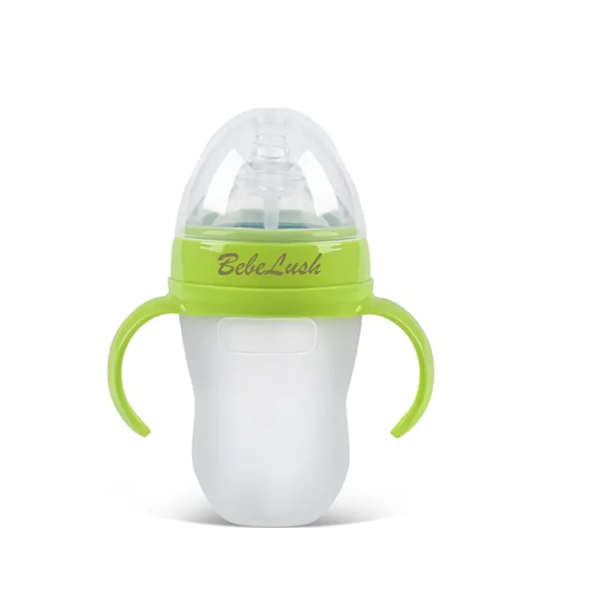 BebeLush | Baby Bottle | Advanced Anti Colic | Slow Flow | Breast-Like Teat | Feeding Bottle | Newborn | Bacshield | Antibacterial | 100% | BPA Free | BPS Free | Gravity Ball | (Green)