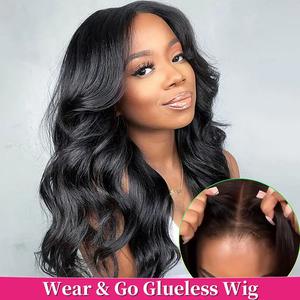 Bling Hair 9x6 Wear and Go Glueless Wig Human Hair Pre Plucked Pre Cut 6x4 Glueless Wigs for Women No Glue Lace Closure Wig Body Wave Lace Front Wigs Human Hair