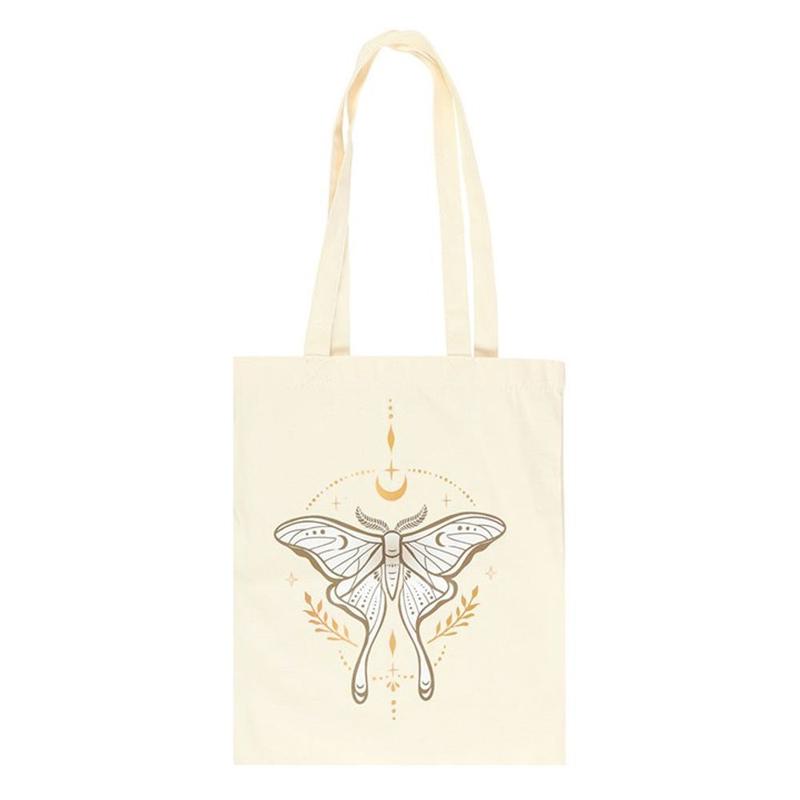 Light Luna Moth Polycotton Tote Bag 1