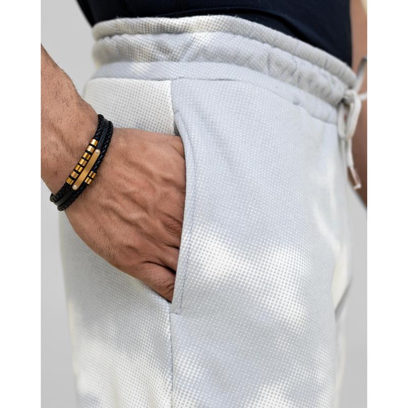 Vogue Men's Jogger Trouser Gray Print 4