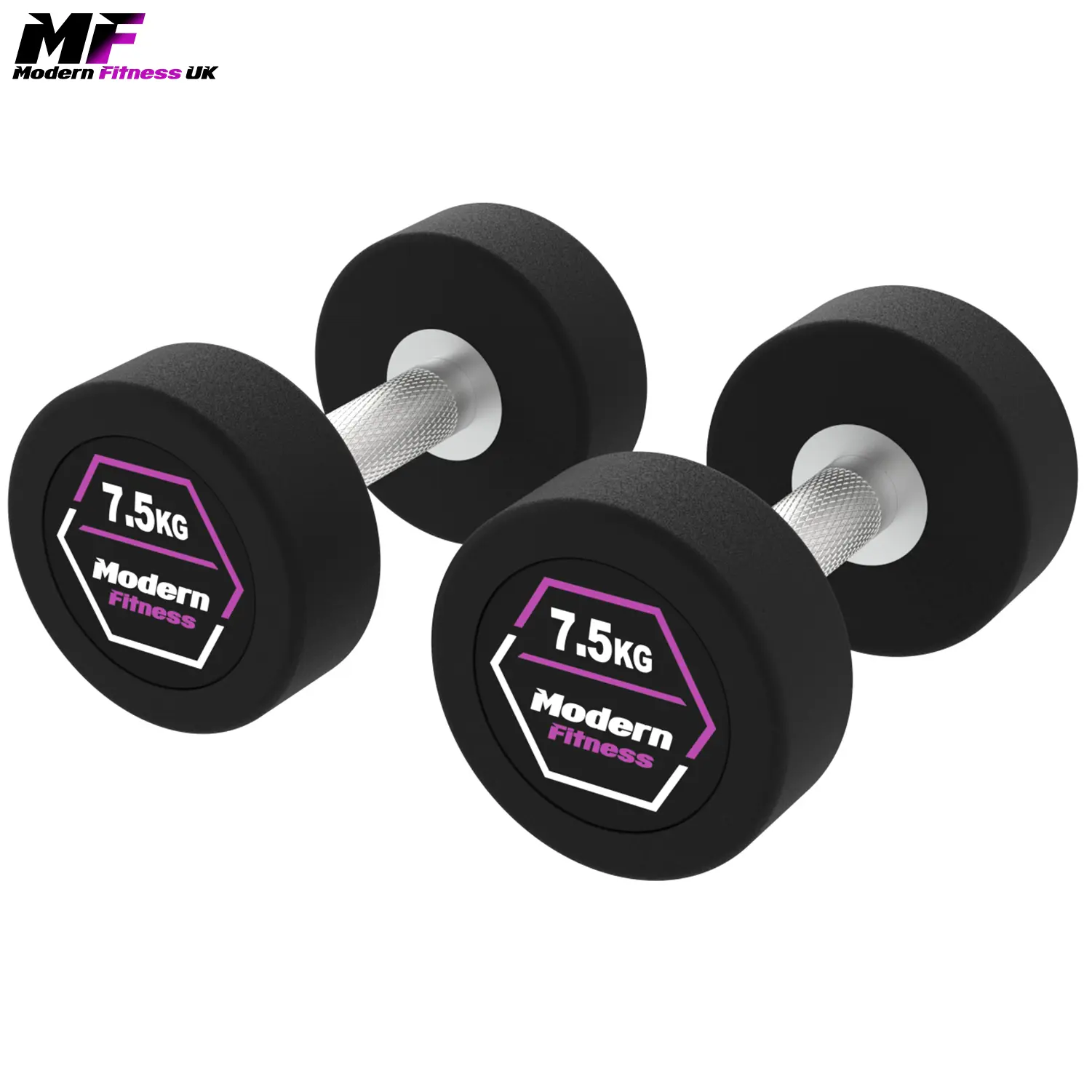Rubber Dumbbells 7.5kg Pair