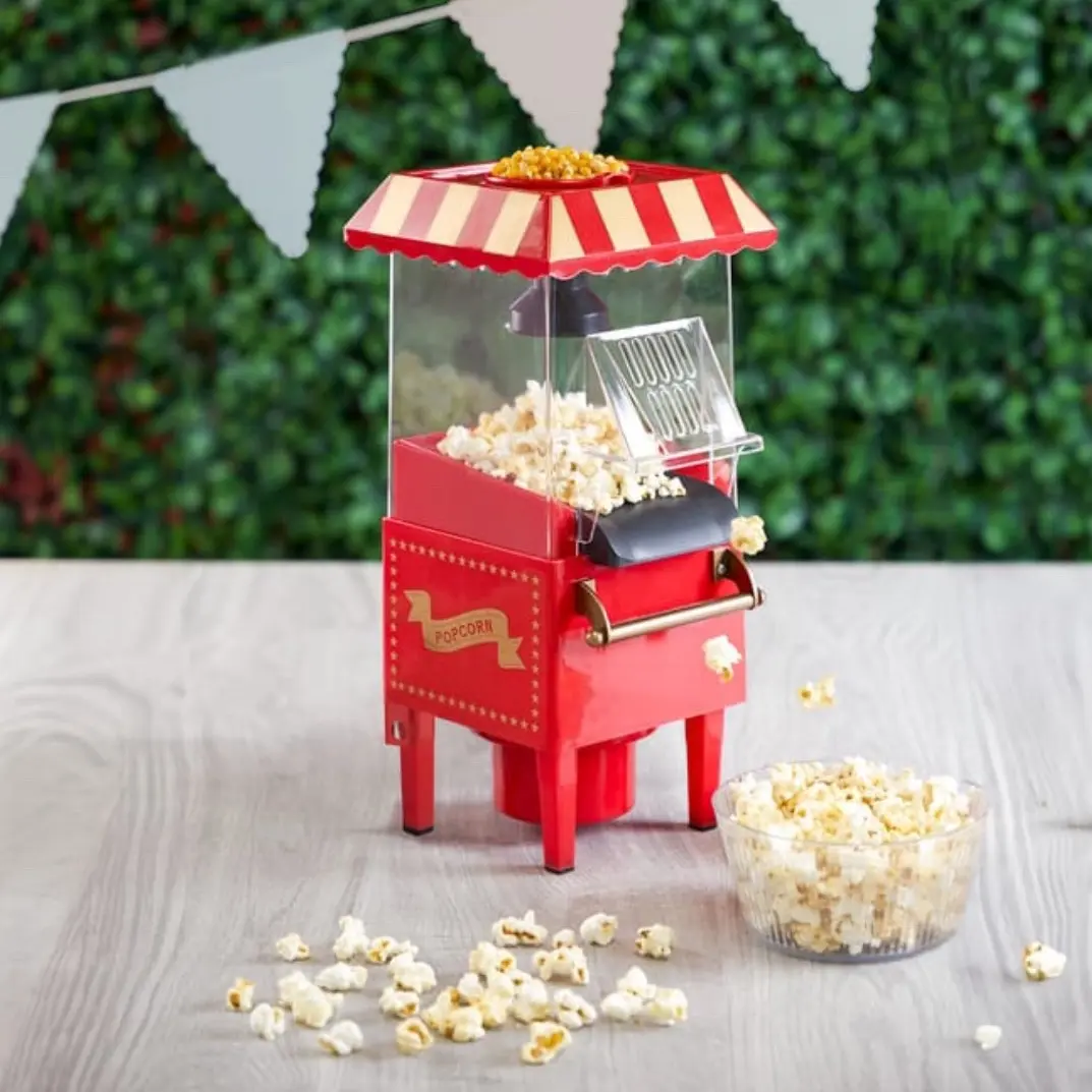 Retro Popcorn Maker for Home and Party Use