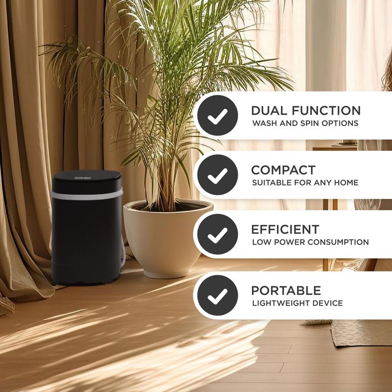DMD 2 In 1 Portable 3kg Washing Machine & 2kg Spin Dryer 7