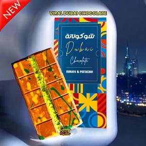 Viral Dubai Chocolate 200g Bar - Pistachio Cream and Kunafa - UAE Import - Snack and Dessert