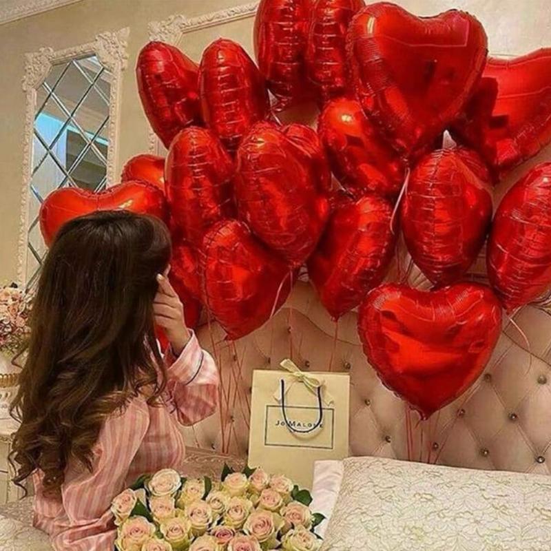 2 pcsHeart Shaped Balloon for Festive Parties and Celebrations Gift 2