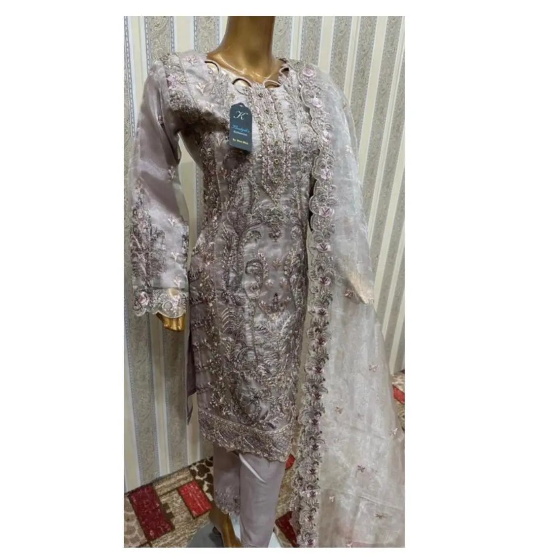 Organza 3 piece ready suit