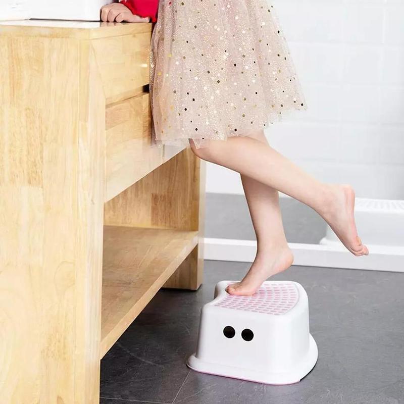 CHILDRENS STEP STOOL ANTI SLIP GRIP TOILET POTTY TRAINING KIDS BATHROOM STRONG 4