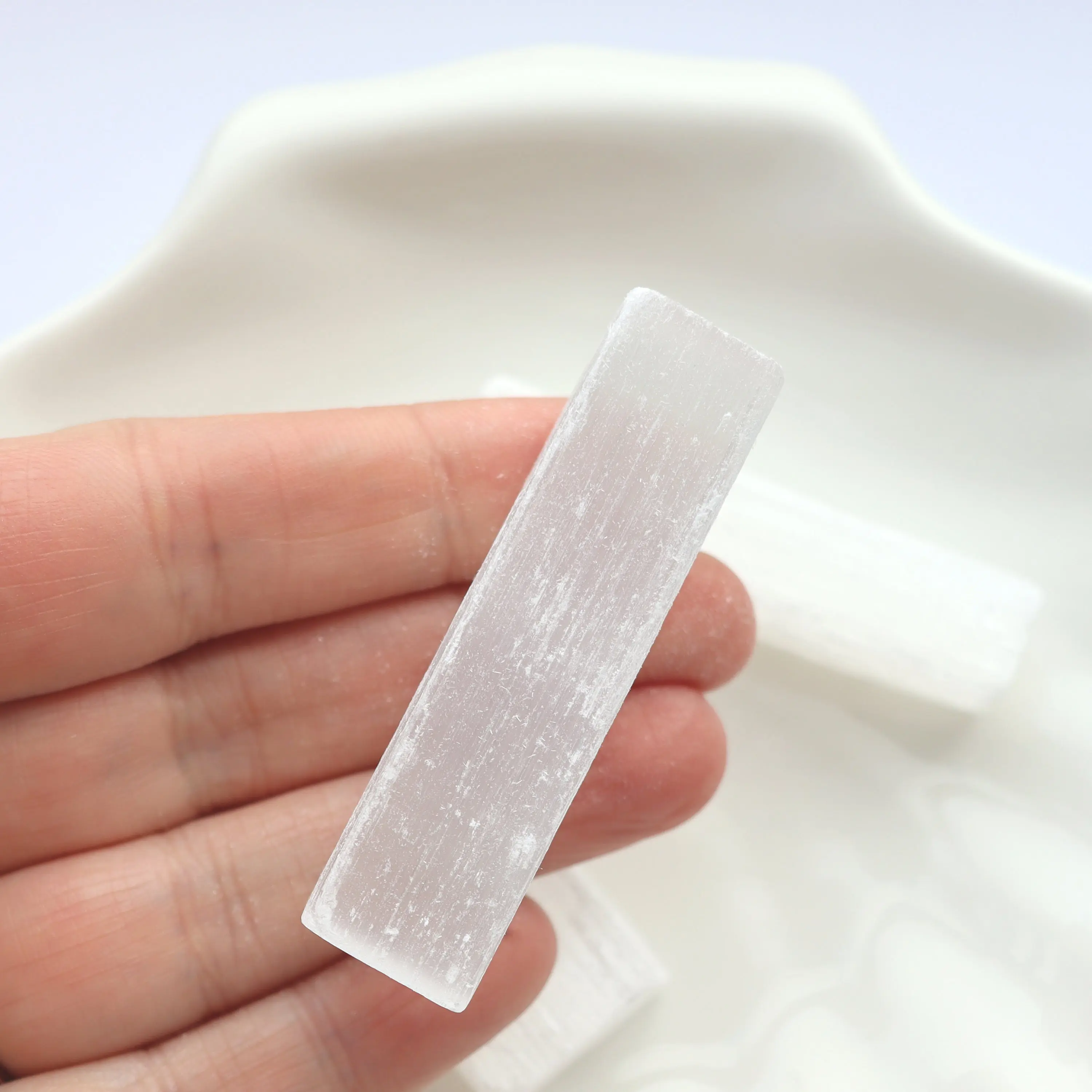 Selenite Stick - Natural Healing Crystal for Meditation and Energy Work