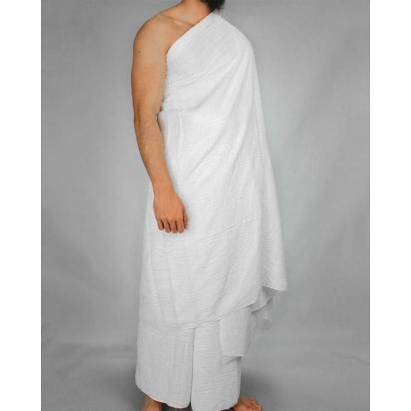 Mia Ihram for Men, Premium White Terry Ihram 100% Pure Cotton Towels large 2 Piece White Towels/Ahram/Ehram for HAJJ & UMRAH Ihram set Hygienic Natural. Soft Box 1