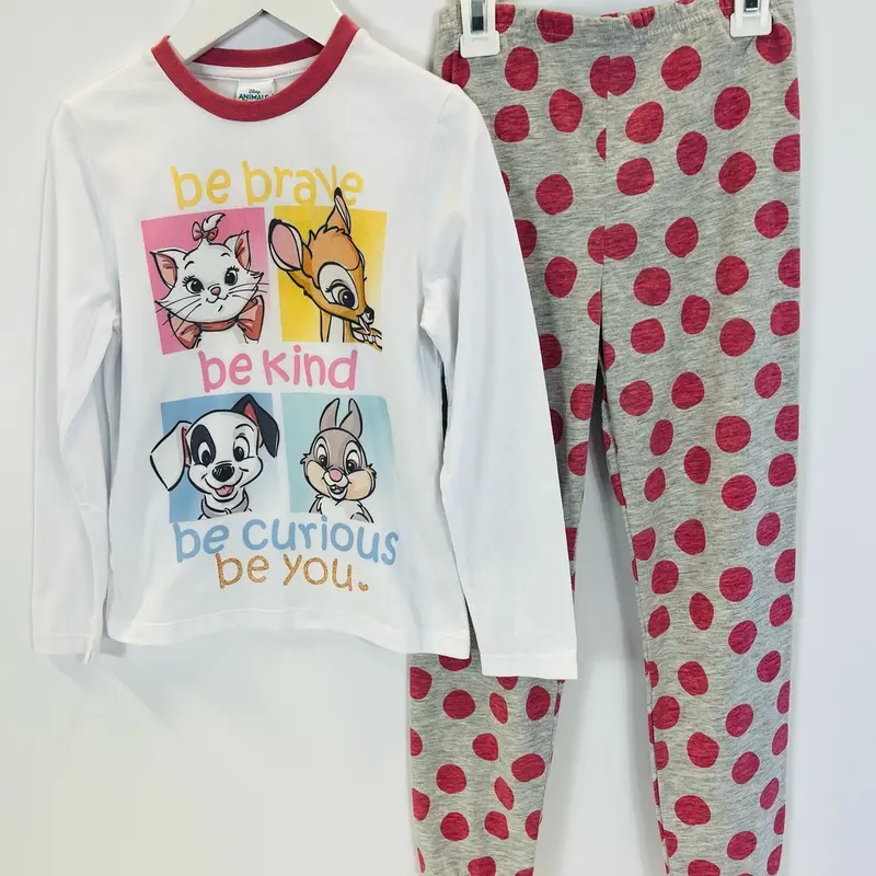 Disney Animals Girls Pyjama Set - featuring Marie the cat, Bambi, 101 Dalmatians and thumper 0