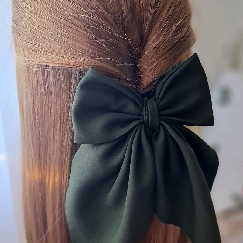 khaki Small French Bow 1