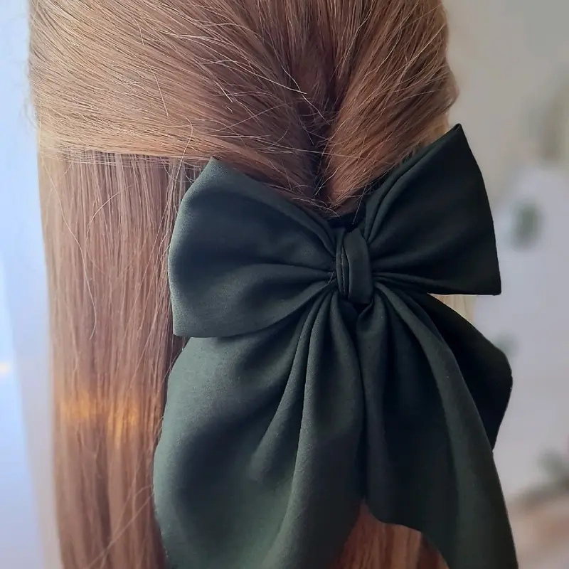 khaki Small French Bow 1