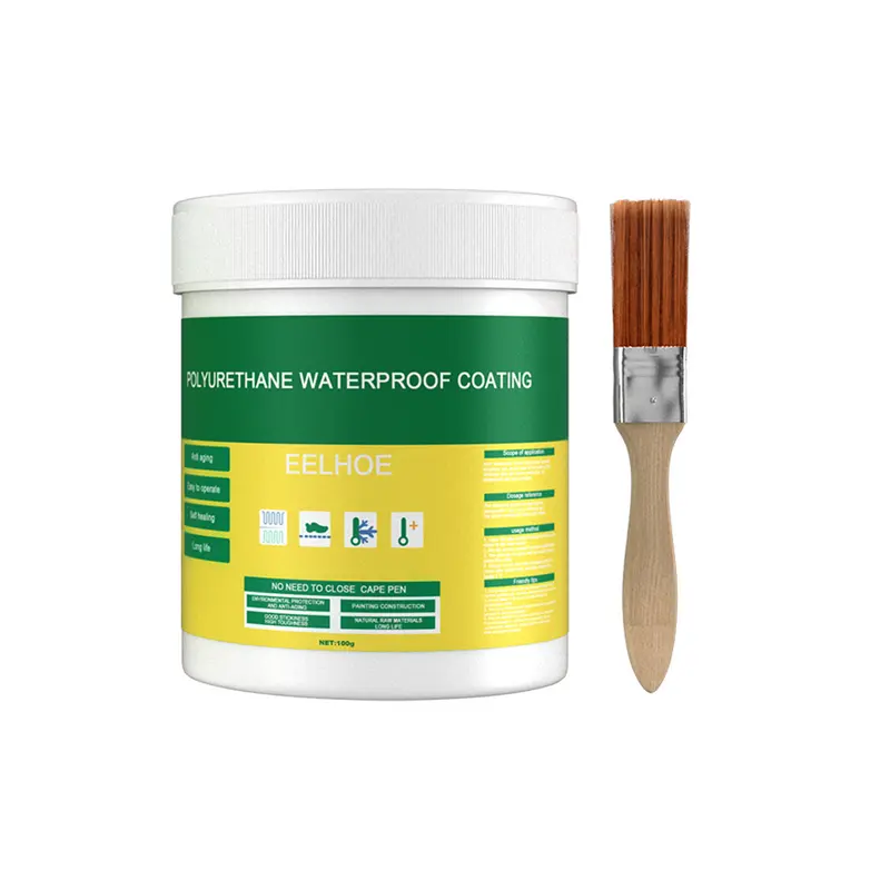 EELHOE Floor Leak Waterproof Adhesive, Exterior Wall Bathroom Toilet Waterproofing Agent Brick Wall Permeable Paint 1