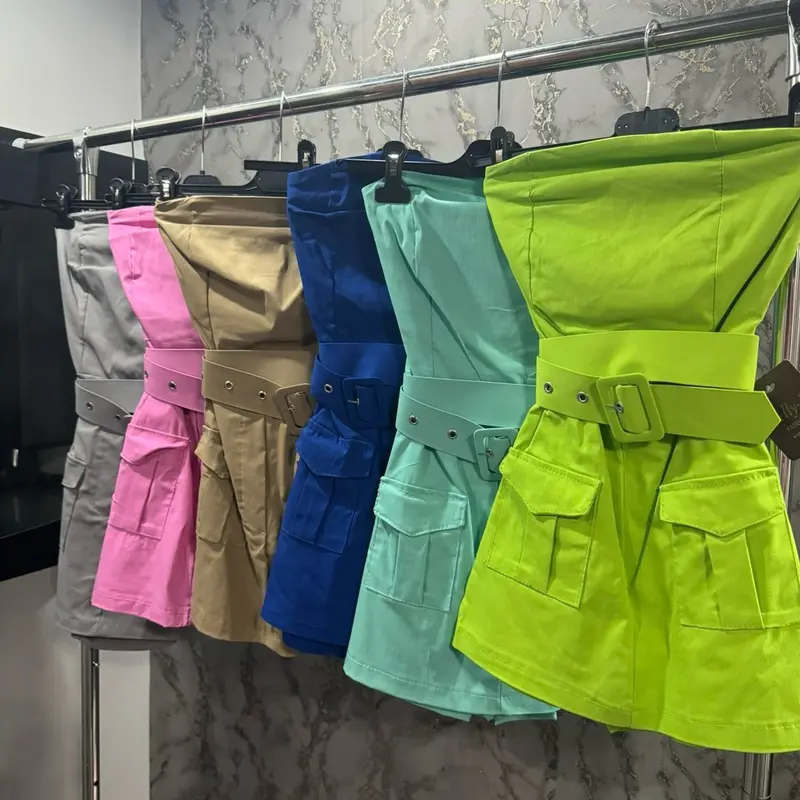 Belted Cargo Skort Dress 1